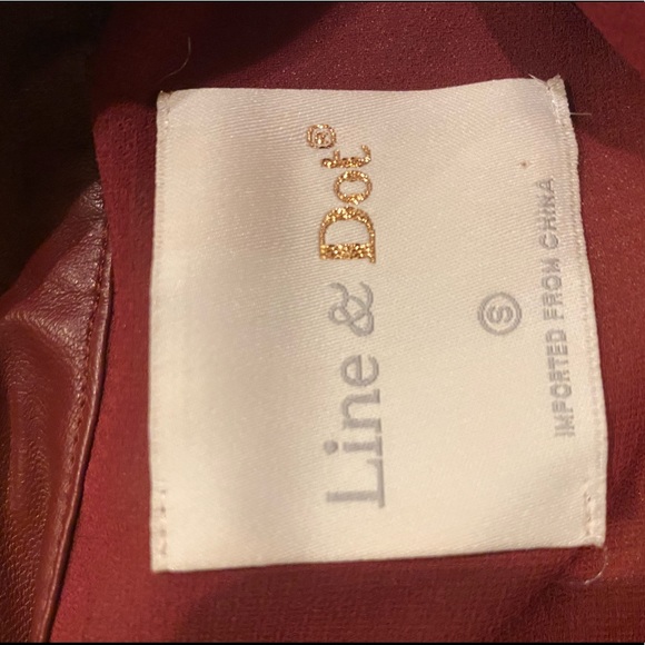 Maroon Leather Skirt - Picture 2 of 2